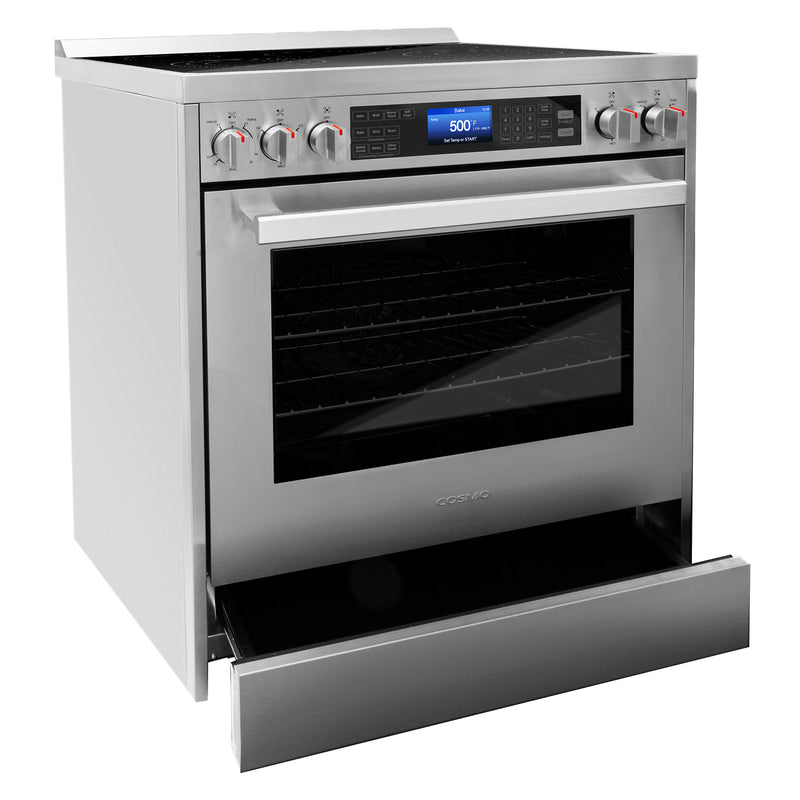 Load image into Gallery viewer, Cosmo Commercial-Style 30 inch, Stainless Steel Single Oven Electric Range - COS-305AERC
