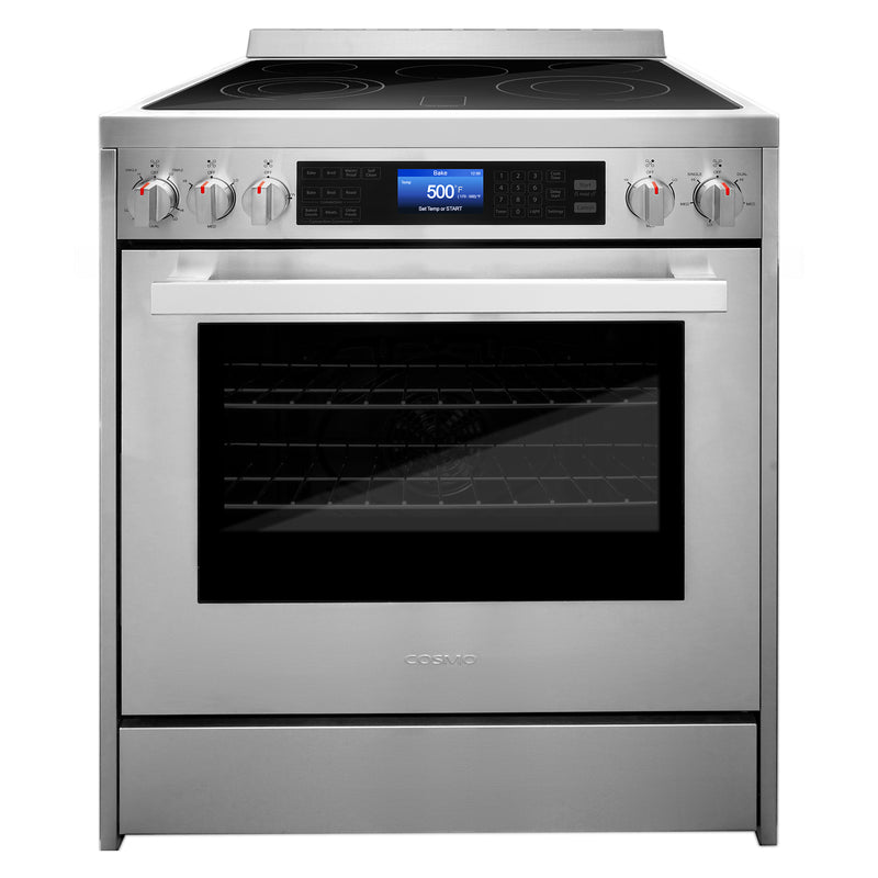 Load image into Gallery viewer, Cosmo Commercial-Style 30 inch, Stainless Steel Single Oven Electric Range - COS-305AERC
