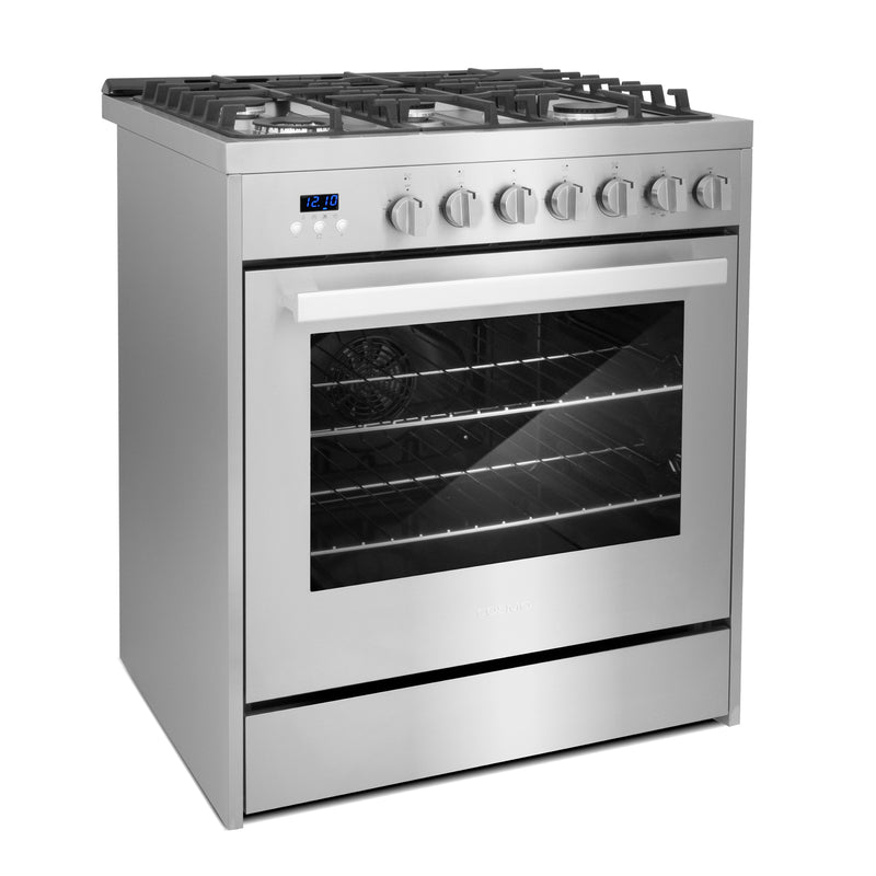 Load image into Gallery viewer, Cosmo 30 inch, Stainless Steel Single Oven Gas Range with 5 Burner Cooktops - COS-305AGC
