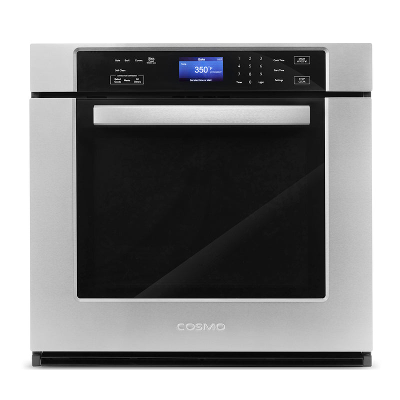 Load image into Gallery viewer, Cosmo 30 in. 5 cu. ft. Single Electric Wall Oven with True European Convection and Self Cleaning in Stainless Steel
