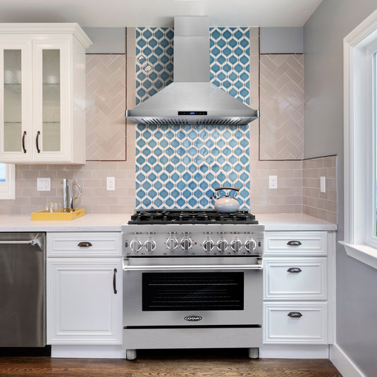Cosmo 30 in. Ducted Range Hood in Stainless Steel with Touch Controls, LED Lighting and Permanent Filters