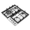 Cosmo 24 inch, Stainless Steel Gas Cooktop with 4 Sealed Burners - COS-640STX-E
