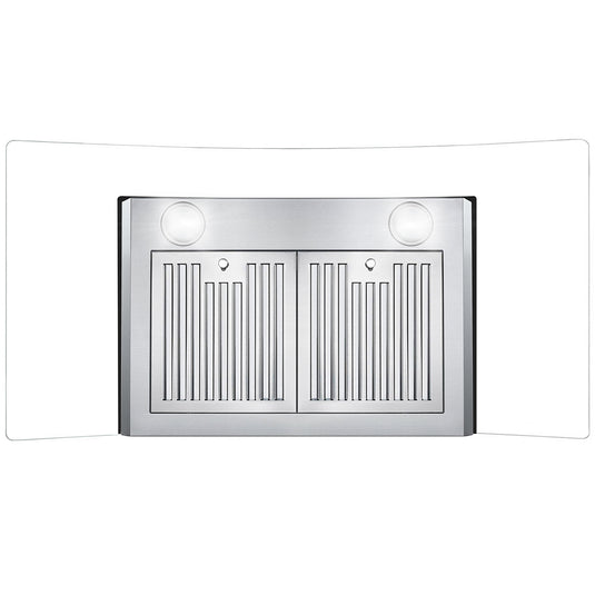 Cosmo 36 in. Ducted Wall Mount Range Hood in Stainless Steel with LED Lighting and Permanent Filters