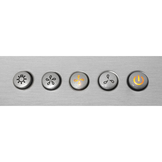 Cosmo 36 in. Ducted Wall Mount Range Hood in Stainless Steel with LED Lighting and Permanent Filters