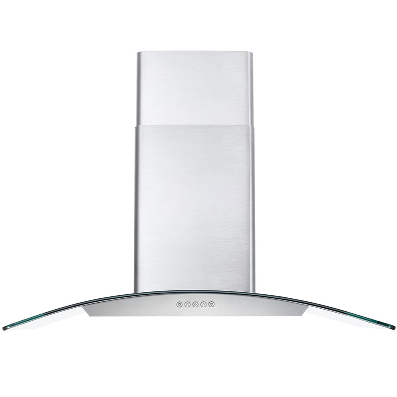 Load image into Gallery viewer, Cosmo 36 in. Ducted Wall Mount Range Hood in Stainless Steel with LED Lighting and Permanent Filters
