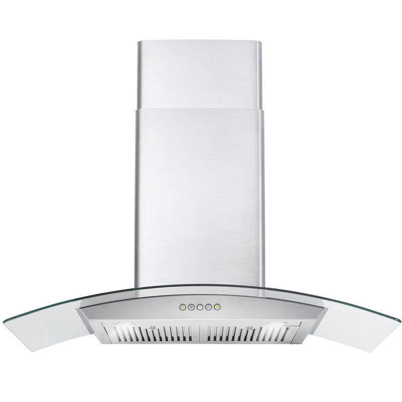 Load image into Gallery viewer, Cosmo 36 in. Ducted Wall Mount Range Hood in Stainless Steel with LED Lighting and Permanent Filters
