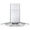 Cosmo 30 inch, Stainless Steel Ducted Wall Mount Range Hood with Permanent Filters - COS-668AS750