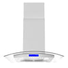 Cosmo 30 inch, Stainless Steel Ducted Island Range Hood with Permanent Filters - COS-668ICS750
