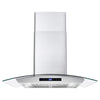 Cosmo 30 inch, Stainless Steel Ducted Wall Mount Range Hood - COS-668WRCS75