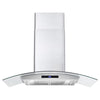 Cosmo 36 inch, Stainless Steel Ducted Wall Mount Range Hood - COS-668WRCS90