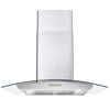 Cosmo 30 inch, Stainless Steel Ducted Wall Mount Range Hood - COS-668WRC75