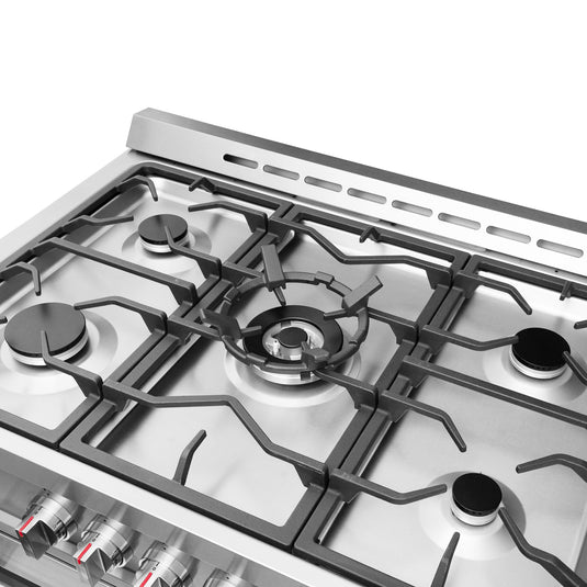 Cosmo 36 inch, Stainless Steel Single Oven Gas Range with 5 Burner Cooktops - COS-965AGC