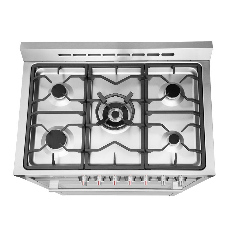 Load image into Gallery viewer, Cosmo 36 inch, Stainless Steel Single Oven Gas Range with 5 Burner Cooktops - COS-965AGC
