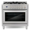 Cosmo 36 inch, Stainless Steel Single Oven Gas Range - COS-965AGFC