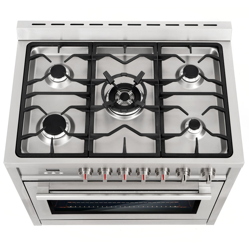 Load image into Gallery viewer, Cosmo 36 inch, Stainless Steel Single Oven Gas Range - COS-965AGFC
