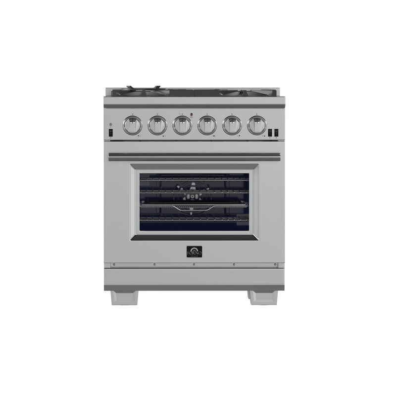 Load image into Gallery viewer, Forno Capriasca 30-Inch Freestanding Gas Range, 4 Burners, True Convection Oven
