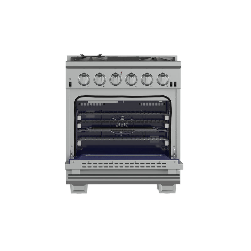 Load image into Gallery viewer, Forno Capriasca 30-Inch Freestanding Gas Range, 4 Burners, True Convection Oven
