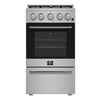 Forno Lamazze 20-Inch, Stainless Steel Freestanding Gas Range, Compact Design - FFSGS6265-20