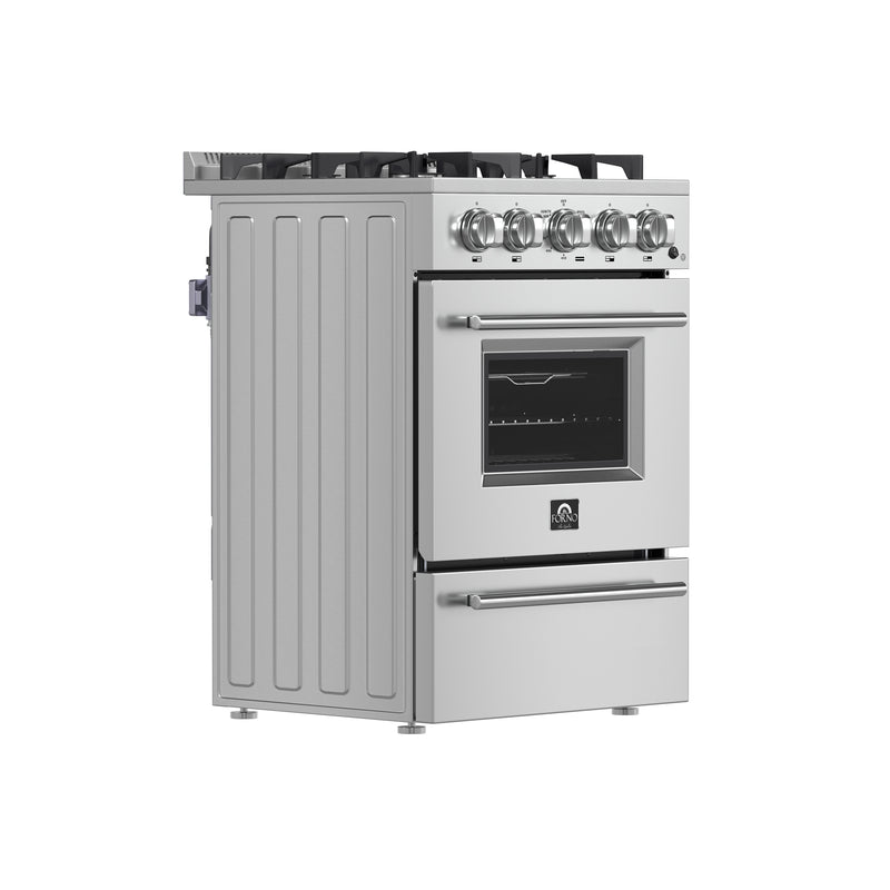 Load image into Gallery viewer, Forno Breno 24-Inch Freestanding Gas Range, Compact Design, Energy Efficient
