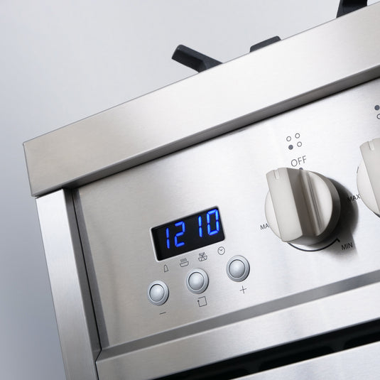 Cosmo 24 inch, Stainless Steel Single Oven Gas Range with 4 Burner Cooktop - COS-244AGC