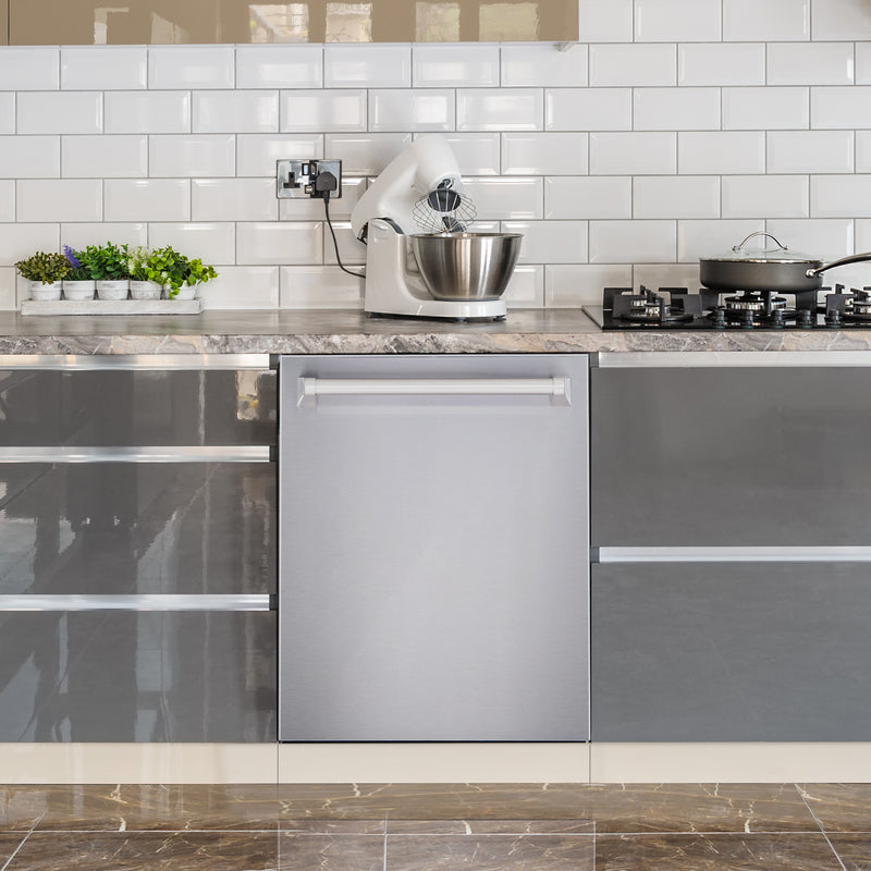Load image into Gallery viewer, Cosmo DIS6502 Top Control Built-In Tall Tub Dishwasher Fingerprint Resistant, 24 inch, Stainless Steel
