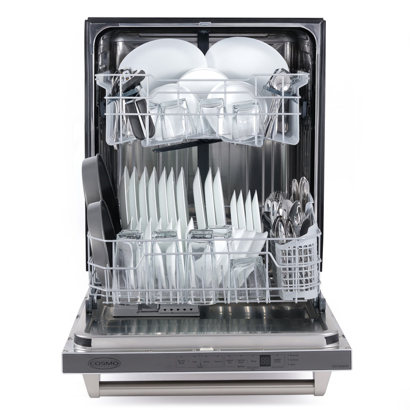 Load image into Gallery viewer, Cosmo DIS6502 Top Control Built-In Tall Tub Dishwasher Fingerprint Resistant, 24 inch, Stainless Steel
