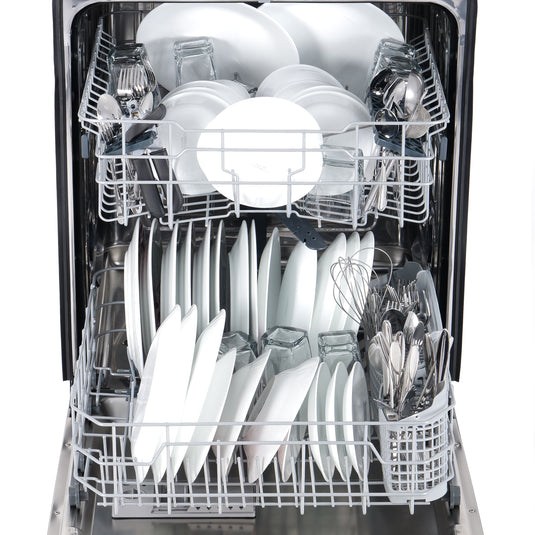 Cosmo DIS6502 Top Control Built-In Tall Tub Dishwasher Fingerprint Resistant, 24 inch, Stainless Steel