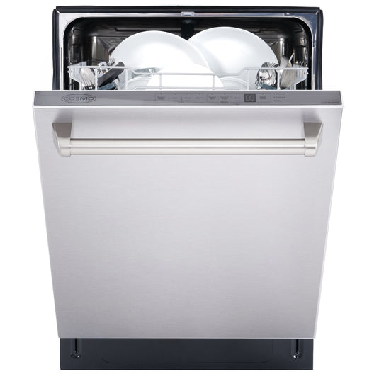 Cosmo DIS6502 Top Control Built-In Tall Tub Dishwasher Fingerprint Resistant, 24 inch, Stainless Steel