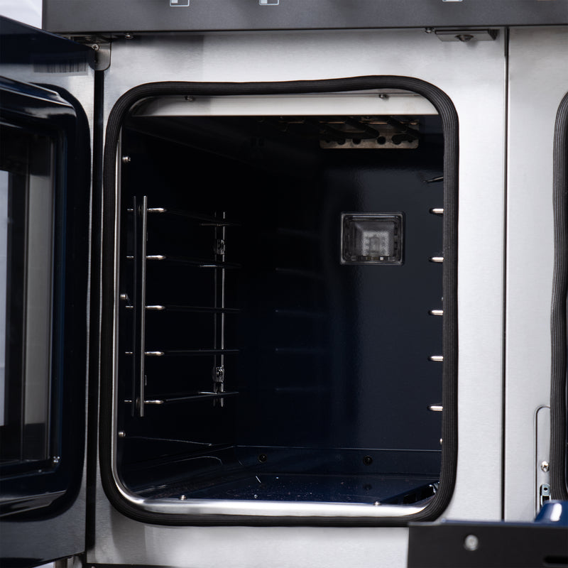 Load image into Gallery viewer, Forno Capriasca 48 Inch, Black Freestanding French Door Dual Fuel Range 8 Burners - FFSGS6387-48BLK
