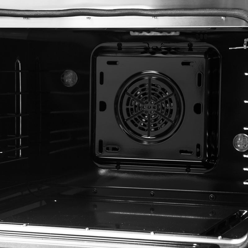 Load image into Gallery viewer, Galiano 48-inch Dual Fuel Range Black &amp; Antique Brass Design with 8 Sealed Burners 107,000 BTU, 6.58 cu. ft. double ovens &amp; Griddle
