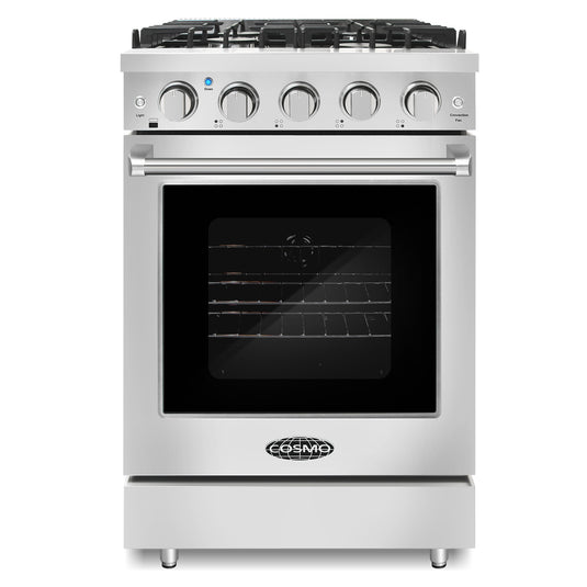 Cosmo 24 inch, Stainless Steel Slide-In Gas Range - COS-EPGR244