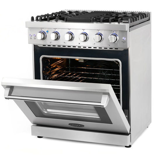 Cosmo 30 inch, Stainless Steel Slide-In Gas Range - COS-EPGR304