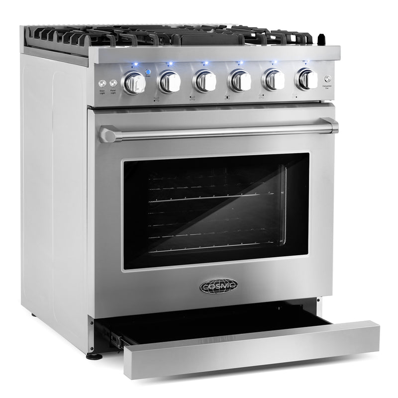 Load image into Gallery viewer, Cosmo 30 inch, Stainless Steel Slide-In Gas Range - COS-EPGR304
