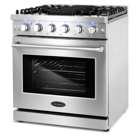 Cosmo 30 inch, Stainless Steel Slide-In Gas Range - COS-EPGR304