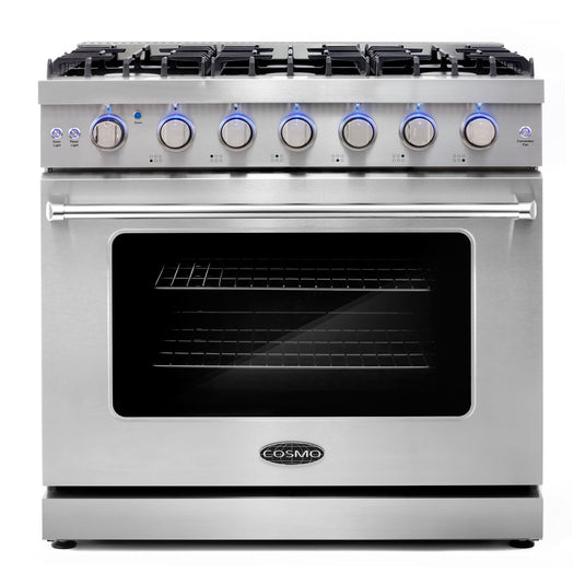 Cosmo Commercial 36 inch, Stainless Steel Gas Range - COS-EPGR366