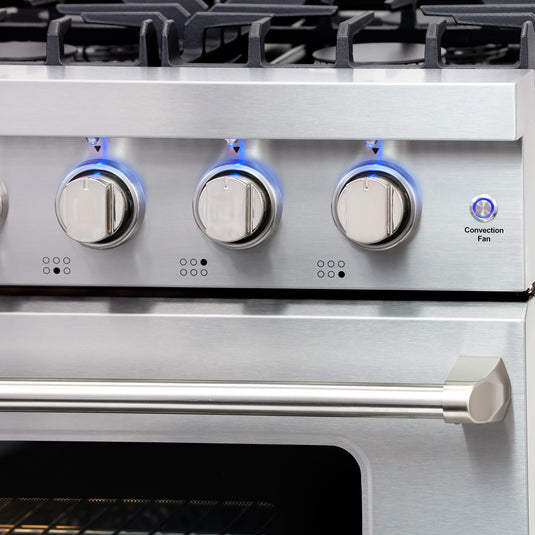 Cosmo Commercial 36 inch, Stainless Steel Gas Range - COS-EPGR366