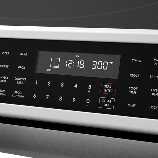 Cosmo Commercial Style 30 inch, Stainless Steel Electric Range with Self Clean Air Fry Oven - COS-ERC305WKTD