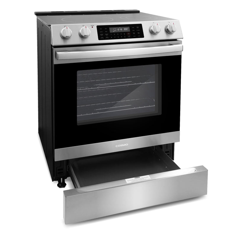 Load image into Gallery viewer, Cosmo Commercial Style 30 inch, Stainless Steel Electric Range with Self Clean Air Fry Oven - COS-ERC305WKTD
