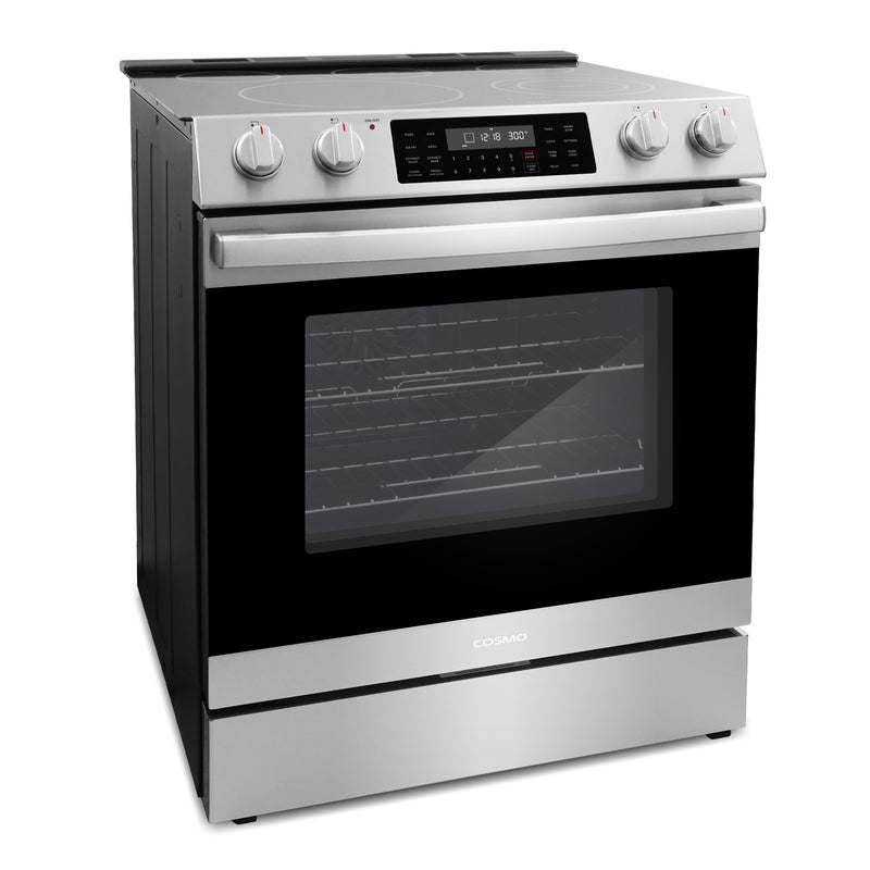Load image into Gallery viewer, Cosmo Commercial Style 30 inch, Stainless Steel Electric Range with Self Clean Air Fry Oven - COS-ERC305WKTD
