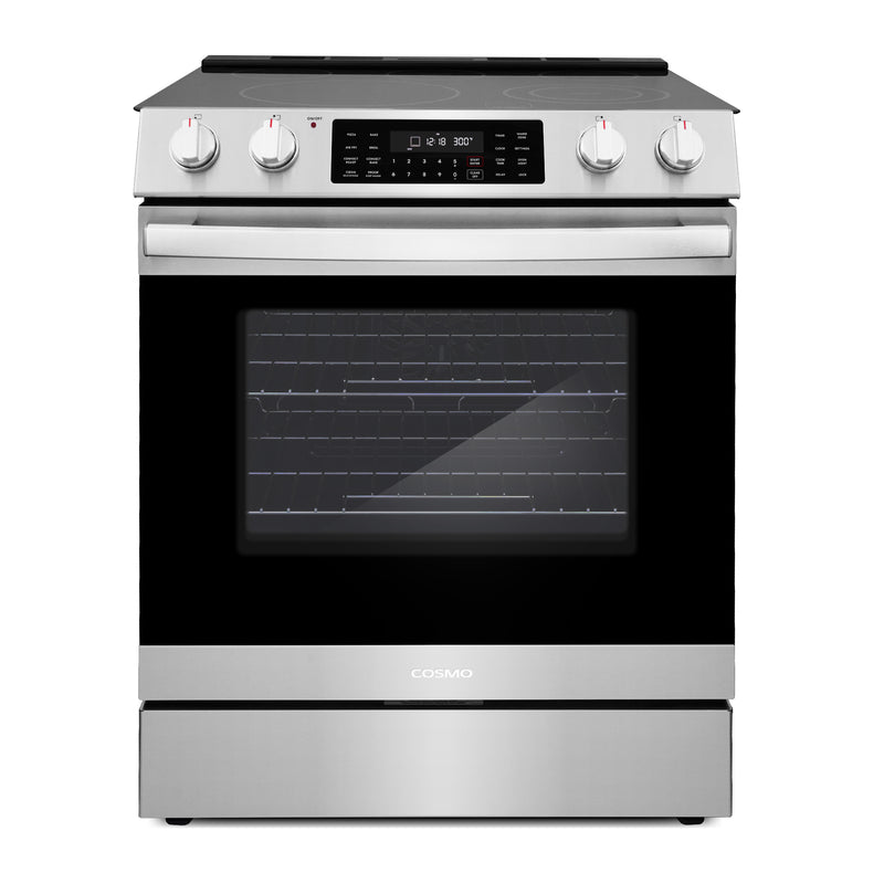 Load image into Gallery viewer, Cosmo Commercial Style 30 inch, Stainless Steel Electric Range with Self Clean Air Fry Oven - COS-ERC305WKTD
