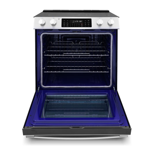 Cosmo Commercial Style 30 inch, Stainless Steel Electric Range with Self Clean Air Fry Oven - COS-ERC305WKTD