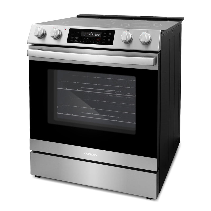 Load image into Gallery viewer, Cosmo Commercial Style 30 inch, Stainless Steel Electric Range with Self Clean Air Fry Oven - COS-ERC305WKTD
