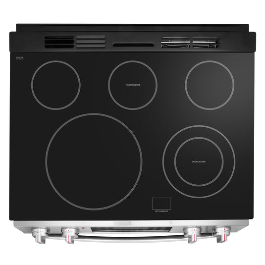 Cosmo Commercial Style 30 inch, Stainless Steel Electric Range with Self Clean Air Fry Oven - COS-ERC305WKTD