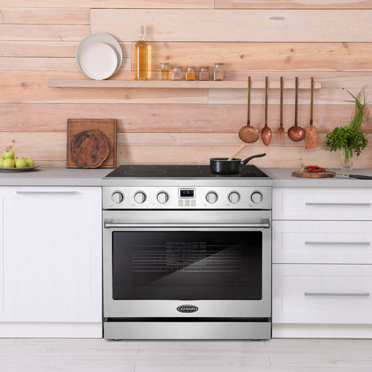Cosmo Commercial Style 36 inch, Stainless Steel Electric Range - COS-ERC365KBD