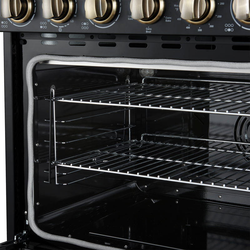 Load image into Gallery viewer, Forno Paolo 36 Inch, Black Freestanding Electric Range - FFSEL6011-36BLK
