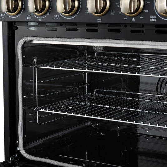 Forno Paolo 36 Inch, Black Freestanding Electric Range - FFSEL6011-36BLK
