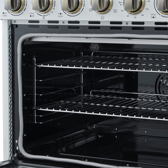 Forno Paolo 36 Inch, White Freestanding Electric Range - FFSEL6011-36WHT