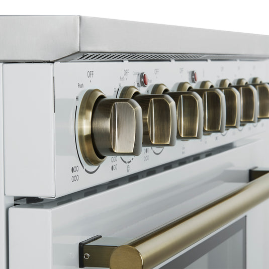 Forno Paolo 36 Inch, White Freestanding Electric Range - FFSEL6011-36WHT