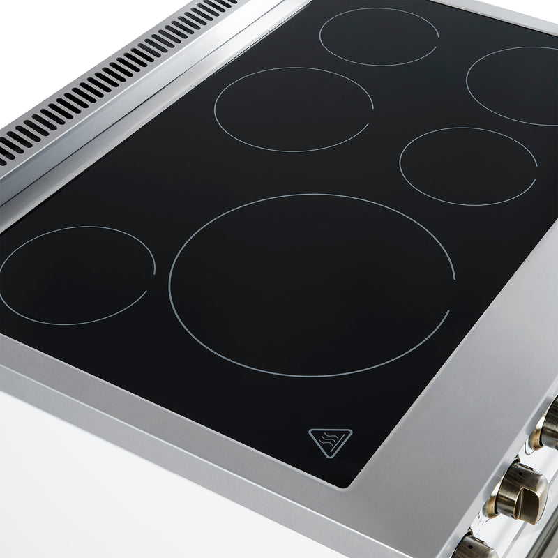Load image into Gallery viewer, Forno Paolo 36 Inch, White Freestanding Electric Range - FFSEL6011-36WHT
