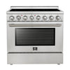 Forno Paolo 36 Inch, Stainless Steel Freestanding Electric Range - FFSEL6011-36